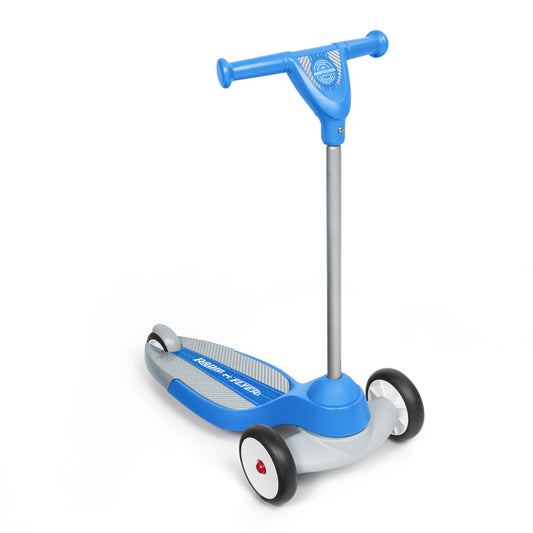 Radio Flyer My 1st Scooter, Blue, for Kids 2-5 Years Old, Extra Wide Base for Balance, 2 Front Wheels for Added Stability, Easy to Use Foot Brake, 3 Wheel Scooter for Kids (Amazon Exclusive)