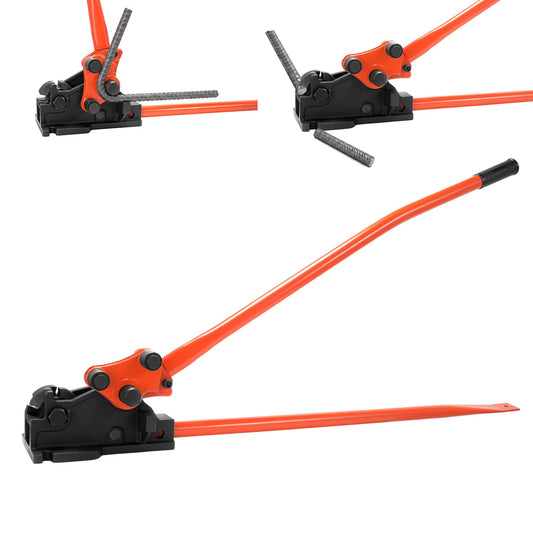 2 in 1 Rebar Bender & Cutter Metal Bending Tool Manual Rod Bender Easy Rebar Cutter & Bender Bending Machine for Rebar up to 5/8"
