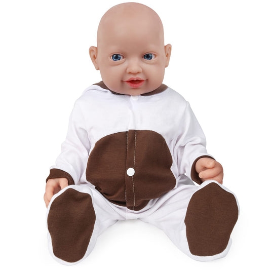 Vollence 23 inch Silicone Reborn Baby Dolls Anatomically Correct Lifelike Silicone Newborn Baby Doll for Children Birthday Gift - Girl