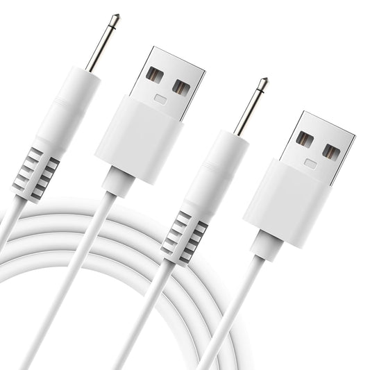2 Pack 2.62FT 2.5mm,5V/1A littlelucky Charger Replacement DC Charging Cable USB to DC Fast Charger Cord Adapter Rose