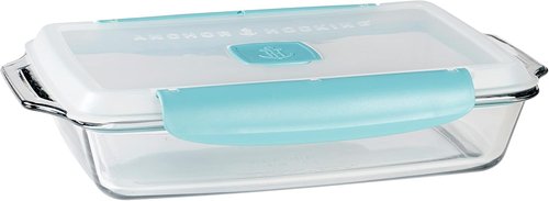 Anchor Hocking 3 Quart Bake Dish - TrueLock Locking Lid for Secure Storage & Baking