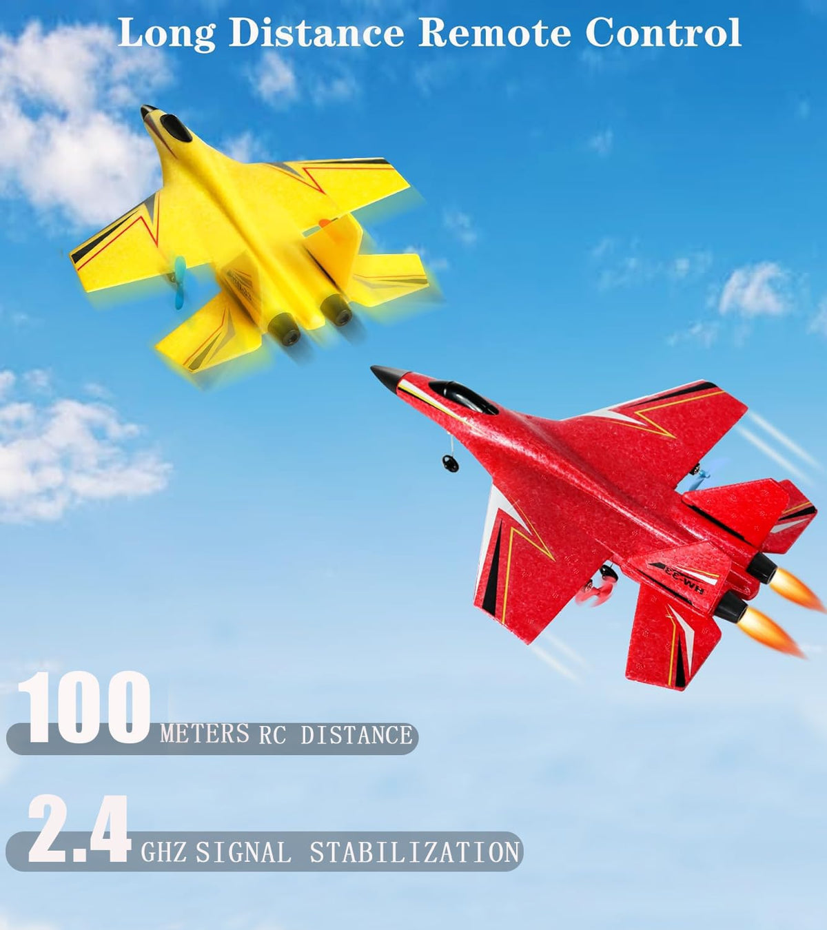 crohorizon Remote Control Airplane for Ages 14 Years and Up, 2 Channels Foam RC Planes Jet Wireless Toy,Hobby RC Aircraft Glider for Beginners Teen Adult Red