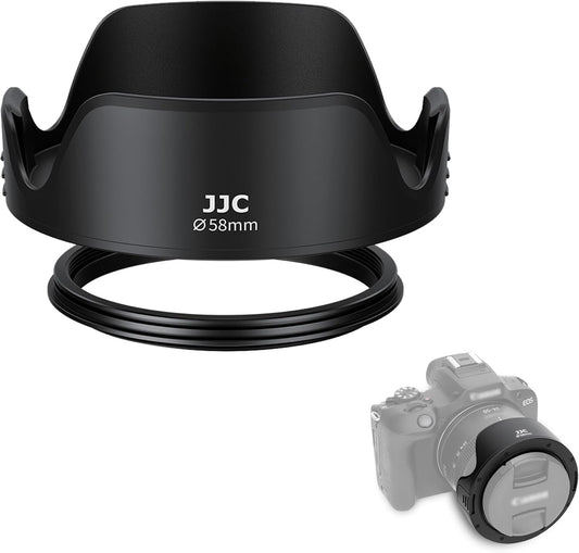 58mm T7 T6 T8i T7i T6i T5i SL3 SL2 90D 80D 77D 18-55mm 58mm JJC Tulip Flower Lens Hood Accessories for Canon EOS Rebel