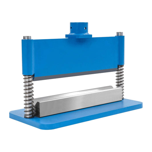 BOPRCSH 12inch Press Brake Attachment, Hydraulic Shop Presses Bending Brake Metal Bending Machine, Heavy Duty Metal Bending Tool for 12 or 20-Ton Hydraulic Workshop Presses (Blue)