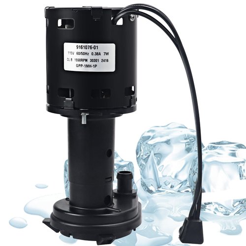 9161076-01 Water Pump Replacement 115V Ice Machine Pump Motor Compatible with Ice-O-Matic Replaces GPP-1MH-1P HRIM-21-115 803338 60/50Hz 0.38A 7W