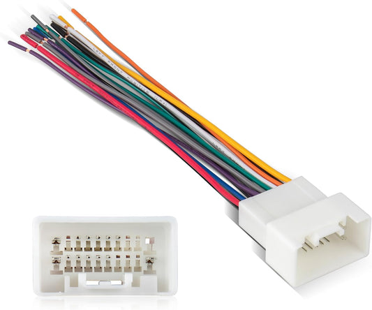 2009-2019 2008 2012-2019 20 RED WOLF Car Radio Wiring Harness for Mitsubishi Lancer, Mitsubishi Lancer GTS, Outlander
