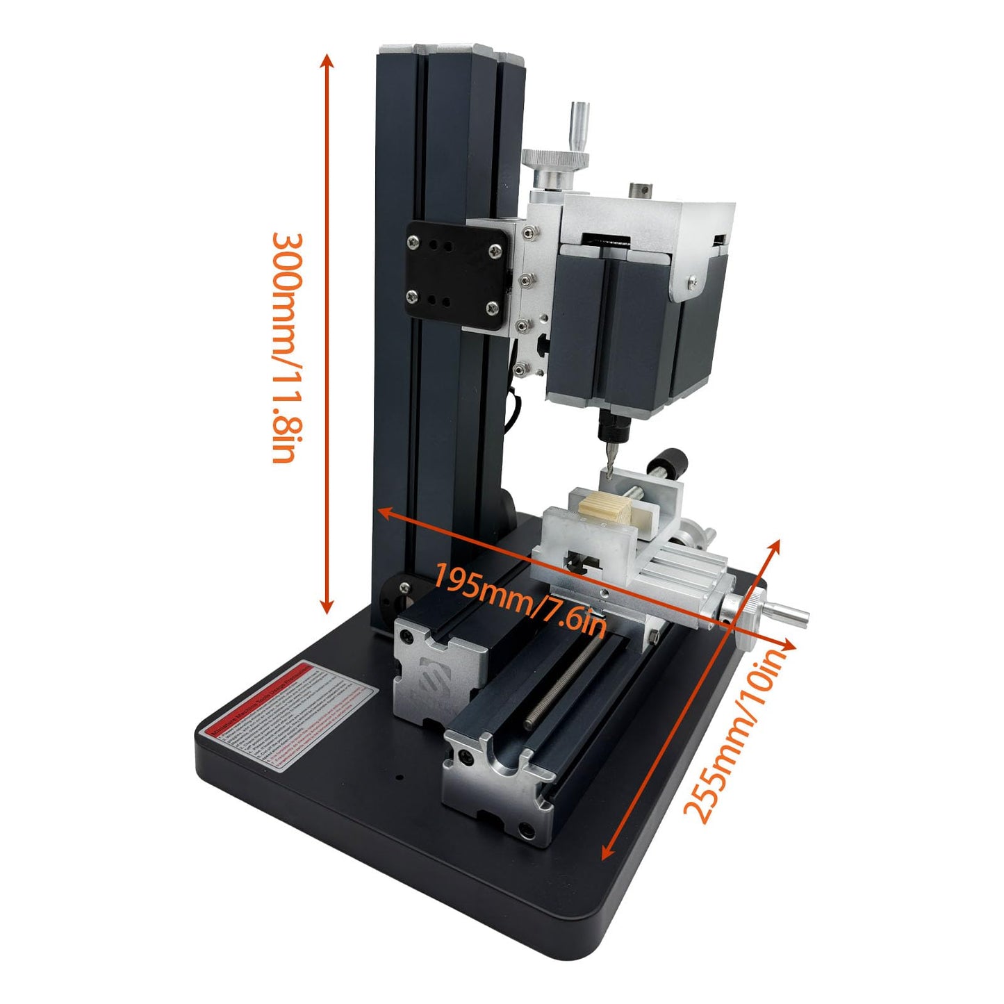 EssSthmy Full Metal Mini Milling Machine 36W 20000RPM - Precision Desktop Mill for Woodworking,Milling&Drilling Machine DIY Crafts & Hobbyists