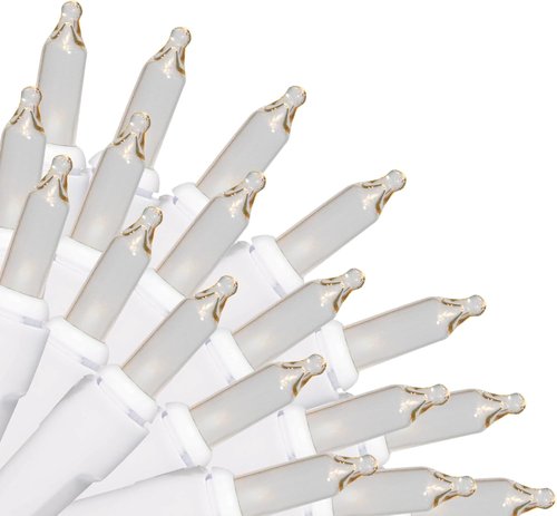 Brite Star Mini String Christmas Lights - 100 Clear Lights, 22 Feet for Indoor/Outdoor Use