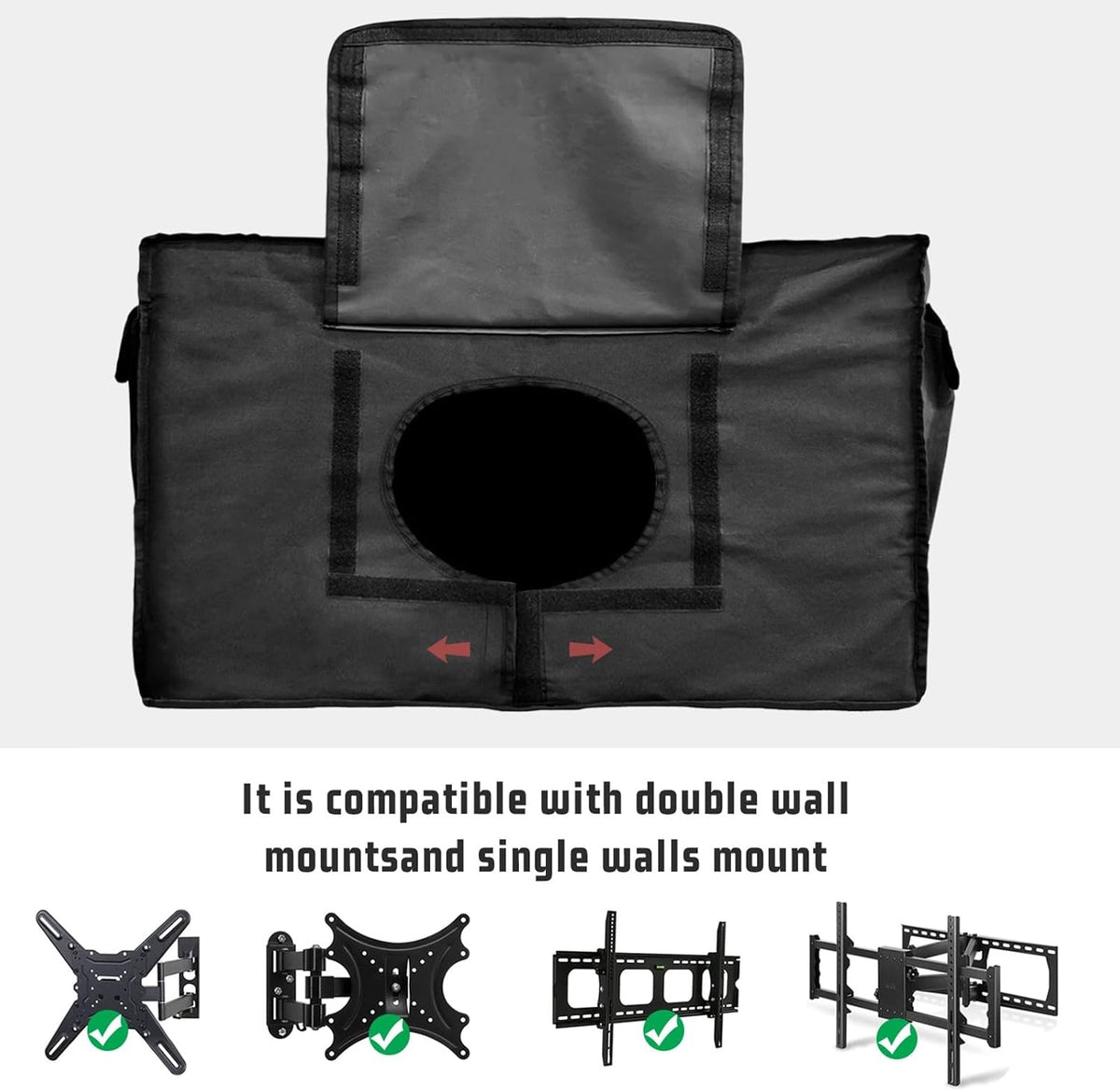 EZON-CH 40-43 inch Outdoor TV Cover Vase Tulip Lavender Florals Plants Weatherproof TV Screen Protector Outdoor TV