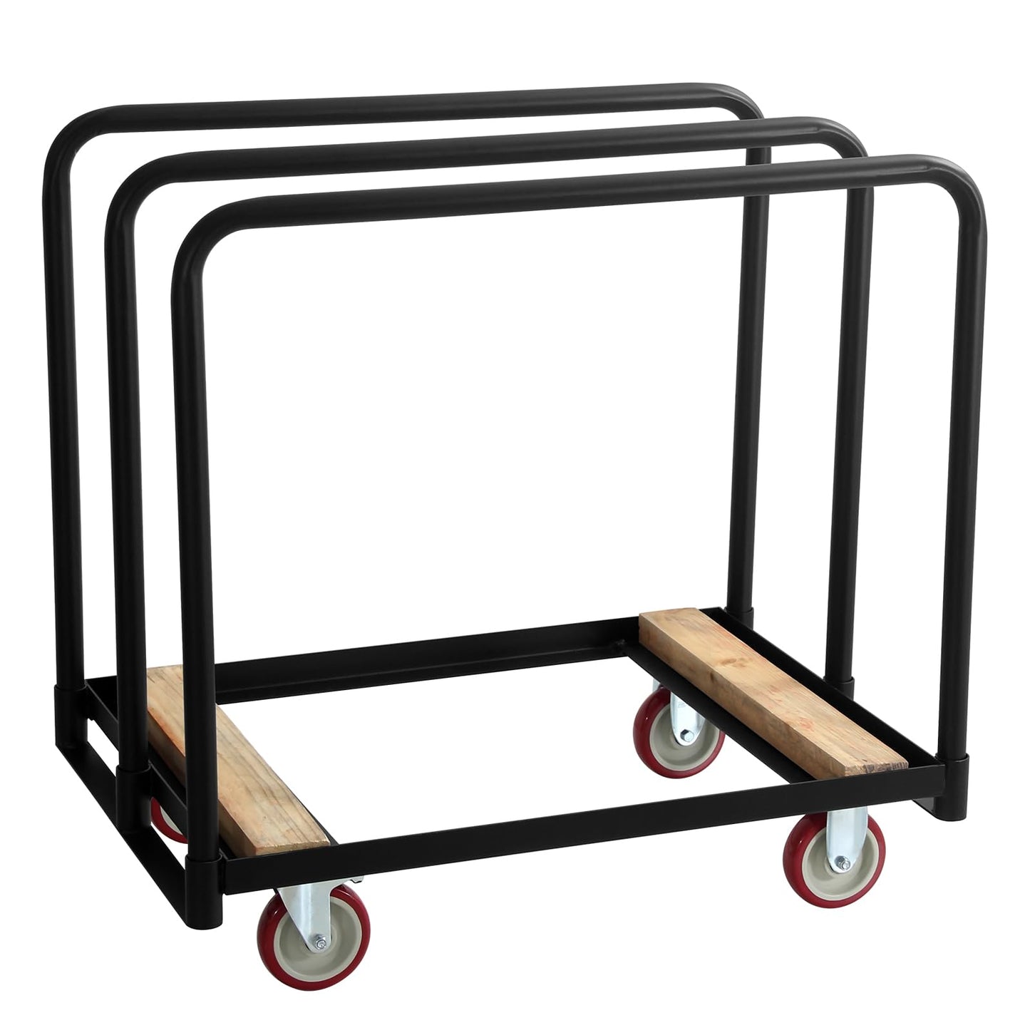 Drywall Cart Steel Panel Truck, 1500 Lbs Capacity, Heavy Duty Flatbed Dollies Carts with Wheels, Table Cart, Utility Tool Cart for Handling Wall Panel, Folding Table, Lumber, Mattress