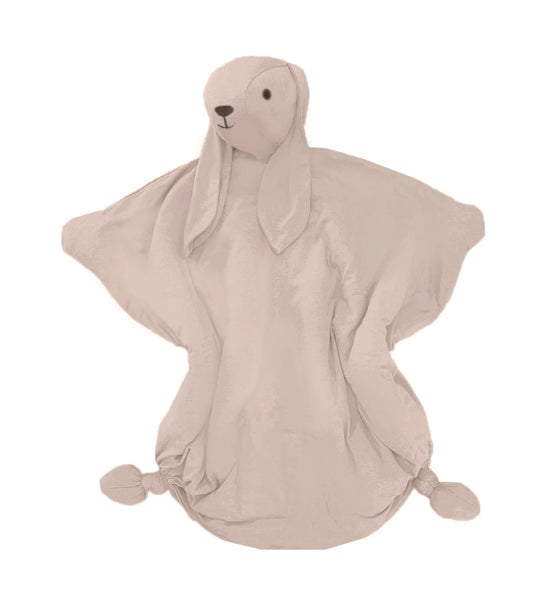 GUNAMUNA Unisex Lovey Blanket for Newborns and Toddlers, Soft Stuffed Bunny Security Comforter, One Size, Blush