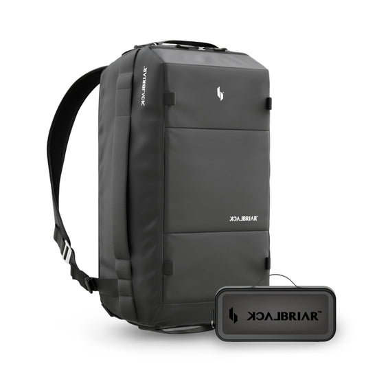 Blackbriar Range Duffel 40L Ash Black 2.0 Version, Convertible Backpack with Patented Magnetic Access, Modular S-Partition, Dual Shoe Garage | Waterproof Drycoatex™ for Tactical, Travel, Gym