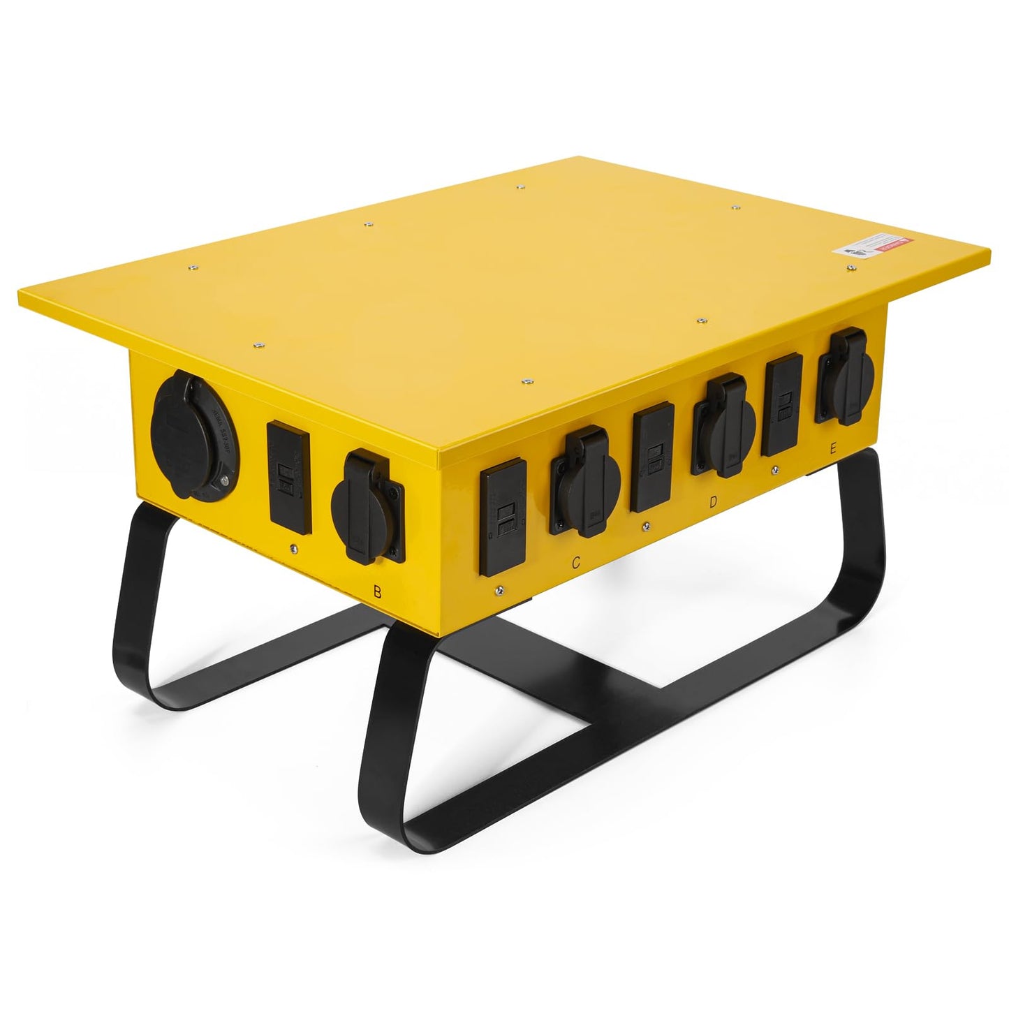 Power Distribution Box, Temporary Power Distribution Center, 50A California Standard Twist-to-Lock, Ideal for Temporary Power Needs