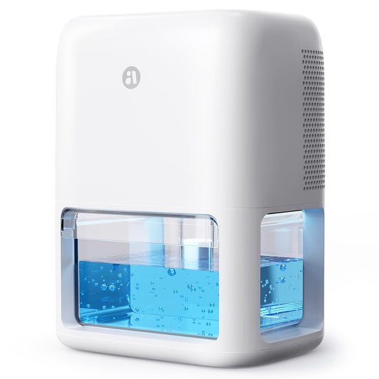 60 OZ Dehumidifiers for Home, Dual-Semiconductor Quiet Dehumidifier with Timer Sleep Mode Auto-Off 7 Colors Light Portable Small Dehumidifiers for Bathroom, Cloakroom, RV