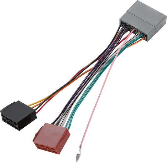 2006-2011, 1996-2001 Plug16 RED WOLF ISO Car Radio Stereo Wire Harness Adapter Compatible with Honda Civic CRV Acura