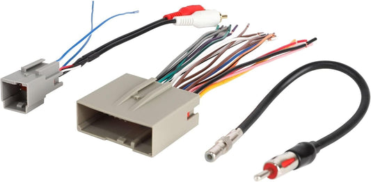 2006-2012, 2006-2010, 2006-2009 NuIth Car Radio Stereo Wire Harness Connector Antenna Adapter for Ford Lincoln Mercury