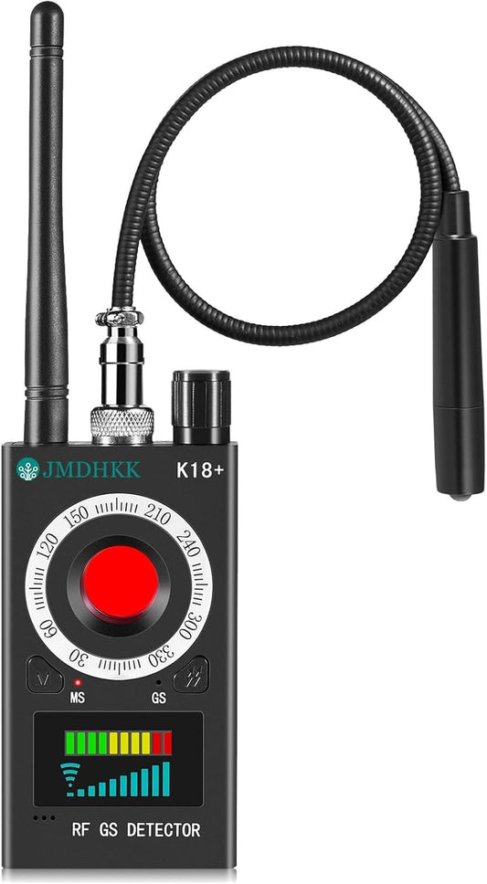 JMDHKK K18+ Hidden Camera Detector, Spy Camera Finder, Bug Detector, Magnetic Field Detector, Listening Device Detector