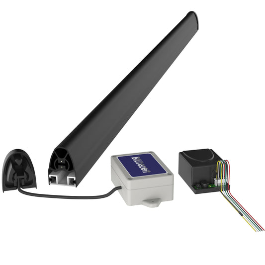 Blütezeit Wireless Safety Edge – Universal Pressure-Sensitive Edge for Swing, Sliding & Garage Gates with Instant Reverse, Transmitter & Receiver Included
