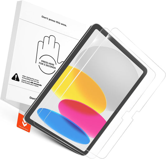 2 Pack A16 11th (2025)/ 10th (2022), KCT Tempered Glass Screen Protector Compatible with iPad Generation iPad