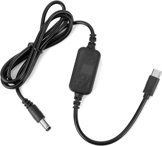 BOXOB DC5521 Baby Car Camera USB Powered Adapter, Durable Copper Baby Car Camera Monitor to USB C Tape- C Cable Cord