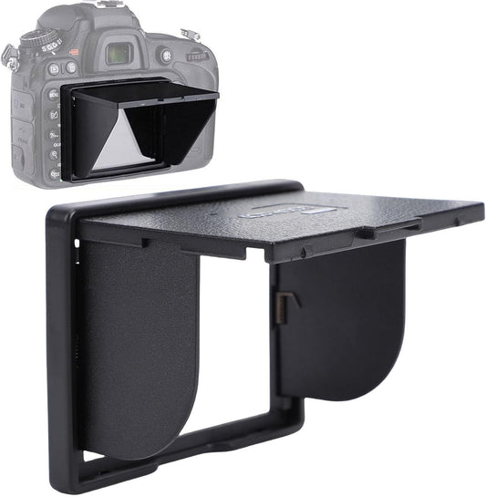 3.2 Inch Zopsc Camera Viewfinder Sunshade, Foldable LCD Screen Sun Hood for Camera Screen, Compatible with Select DSLR