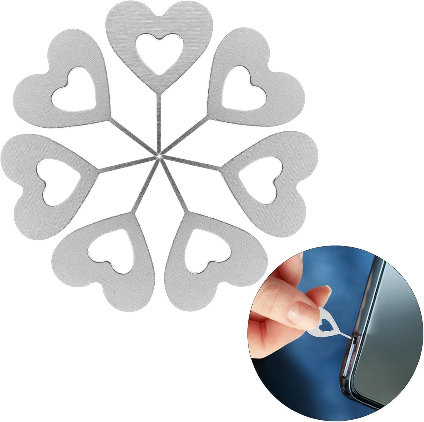 100pcs SEWACC Sim Card Ejector Pins Removal Needles Phone Sim Tray Remover Tool Compatible with Smartphone Models