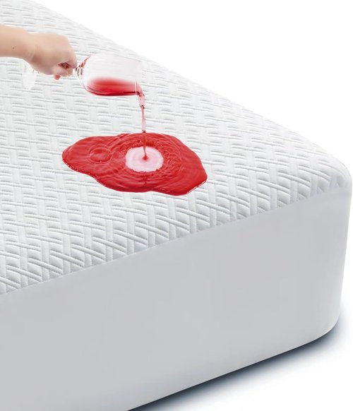 Cozymaker Waterproof Mattress Protector - Cooling Fitted Cover, Soft & Breathable, Fits 8-21" Deep Pocket