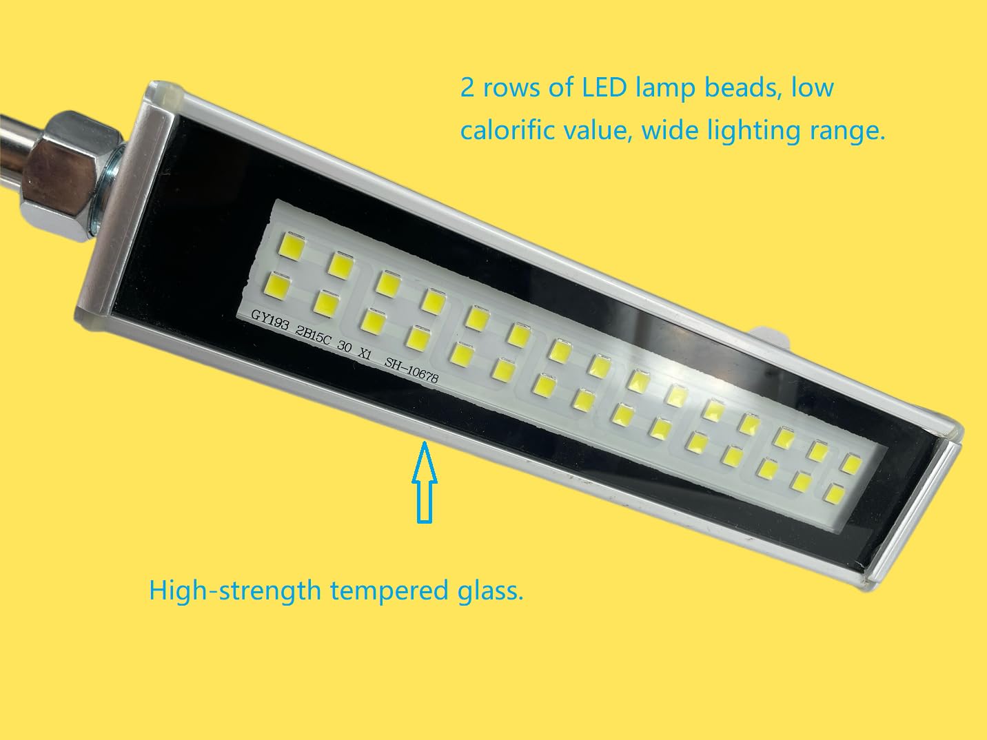 XUNDE 40W Lathe Work Light 24V Waterproof Machine LED Tube Lights CNC Drilling Lathe Milling Machine Lights Workshop Lighting Industrial Lamp 48 inch (40)