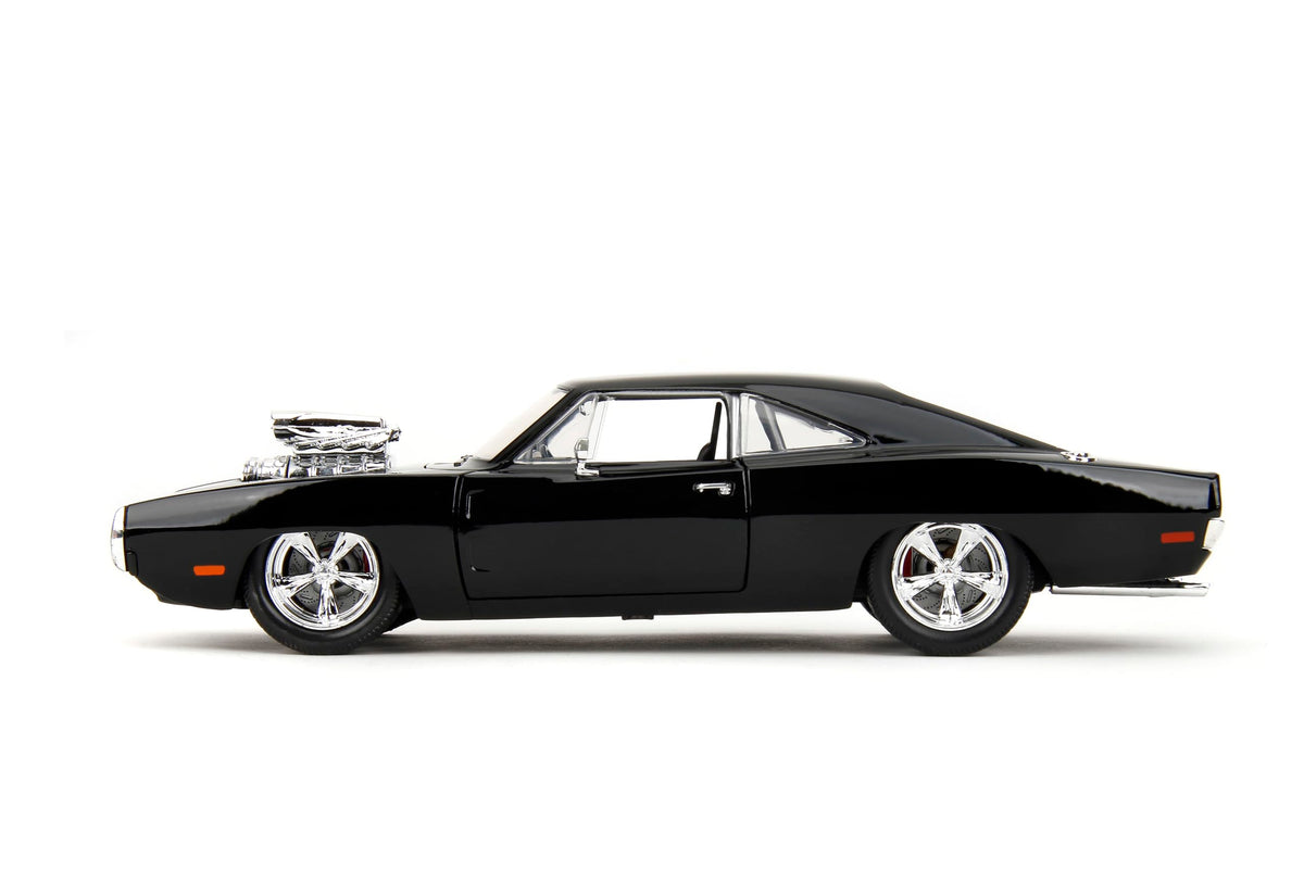 Jada Fast & Furious Dom’s 1970 Dodge Charger Diecast Model – 1:24 Scale Durable Die Cast Car – Includes Dom Figure – Perfect for Collectors and Kids