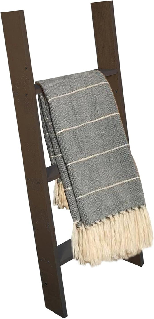 BARNWOODUSA Throw Blanket Ladder – Fully Assembled Reclaimed Wood – Rustic Decorative Ladder for Towels, Quilts, & More – Perfect Farmhouse Decor for Bathroom, Porch, or Living Room,3ft.