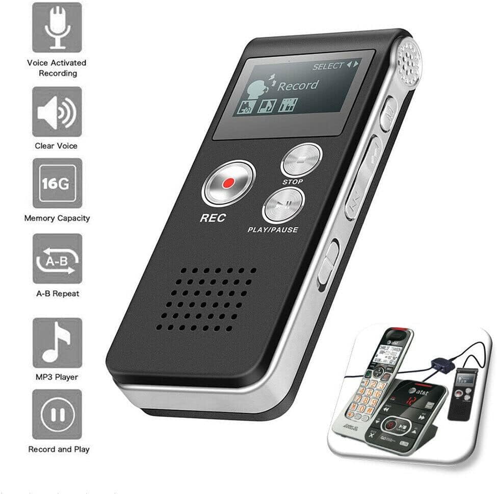 TEAMWILL 1PC 16GB Paranormal Ghost Hunting Equipment Digital EVP Voice Activated Recorder USB