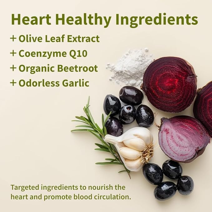 Snap Supplements Heart Health Supplements and Blood Circulation Supplements, 180 Capsules