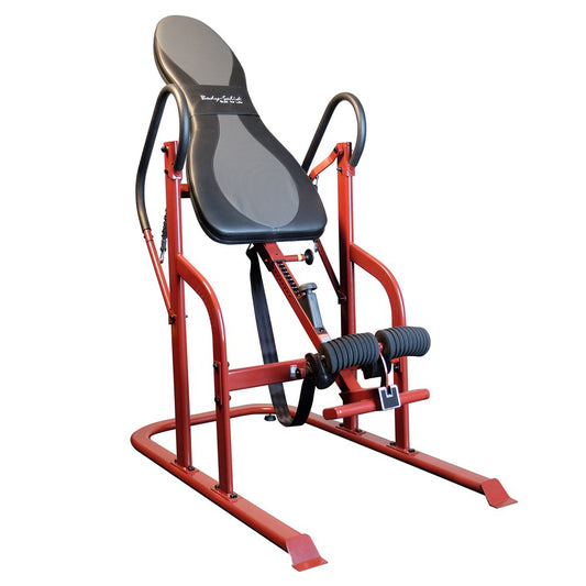 Body-Solid (GINV50 Inversion Table - Heavy-Duty Steel Frame with Thick Padding for Back Pain Relief, Ergonomic Ankle Adjustment, Home and Rehab Use