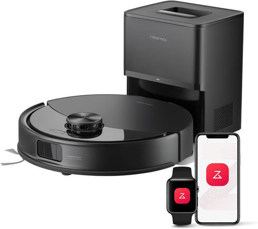 Roborock Q10 S5+ Robot Vacuum & Mop - 10,000Pa Suction, 70 Days Self-Emptying, Sonic Mopping | Black