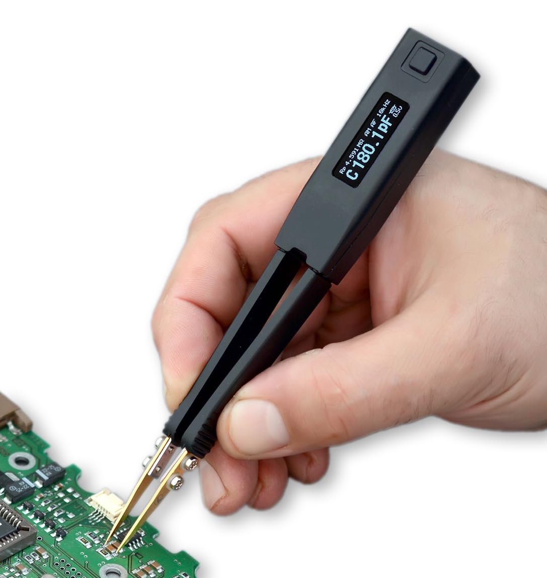 Smart Tweezers ST5S Professional LCR Meter/ESR Meter with Spare Test Leads and Pocket Case