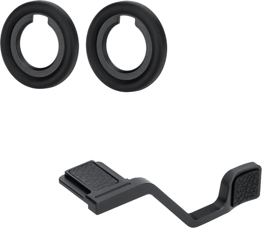 2-Pack DK-33 JJC Soft Eyecup Eye Cup Eyepiece & Metal Thumb Grip Rest for Nikon Zf Z f Camera, Nikon Zf Camera
