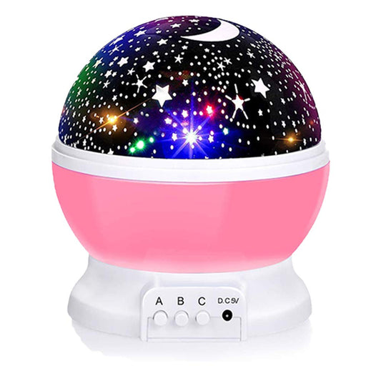 Borelor Star Night Light for Kids, 12 Color Changing Lights Modes with USB Cable, 360°Rotating Moon Star Projector Desk Lamp for Bedroom Party Decor & Girls Birthday Gift