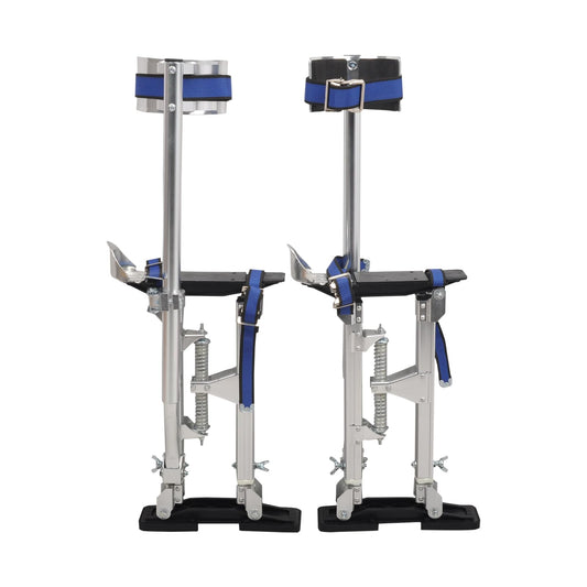 BIGREAT Silver Drywall Stilts 15-23 Inch Height Adjustable Lifts Aluminum Tool for Painting Finishing Pruning Branches Cleaning