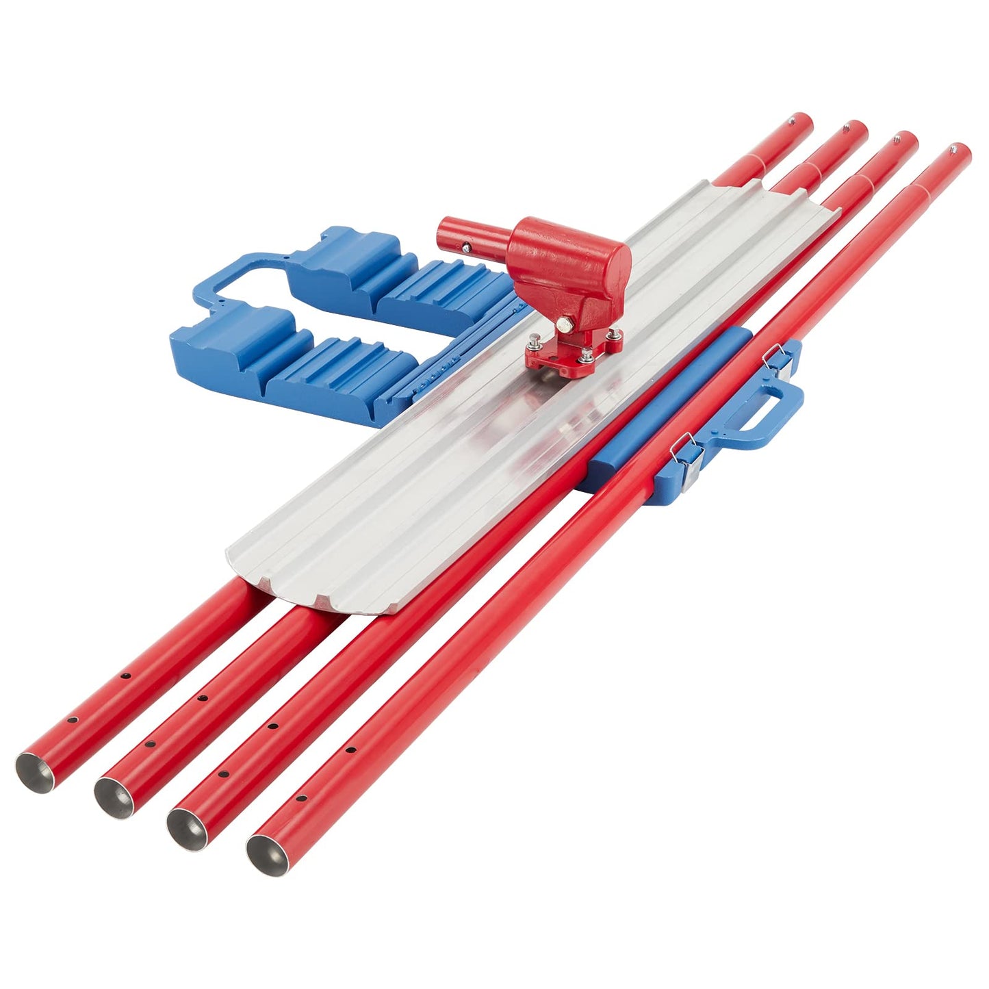 Aluminum Magnesium Alloy Concrete Float 48 x 8 Inch, Concrete Bull Float Tools Kit with with 4 Floats Handle Bracket, Screeding and Finishing Tool Kit for Professional Concrete Work