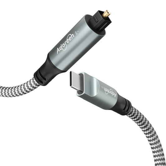 4 2.0 PS5, Adoreen Unidirectional USB C to Toslink Digital Optical Audio Cable Ft, USB Male to SPDIF Port Male Fiber