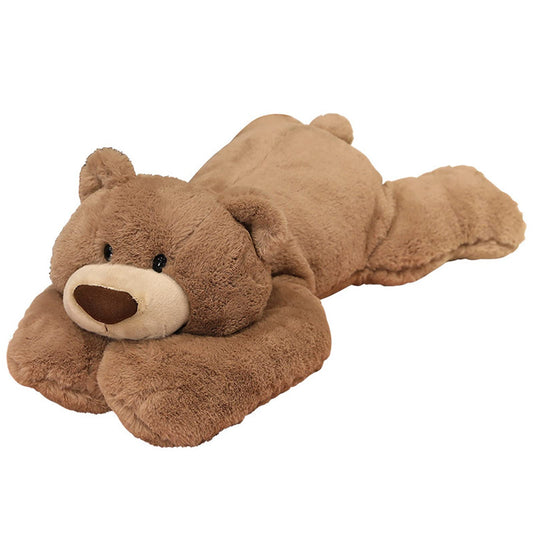 Hronsa Weighted Stuffed Animals, 19.7in 3.3lbs Weighted Bear Stuffed Animal Toy Cute Brown Bear Plush Pillow for Adults Boys Girls