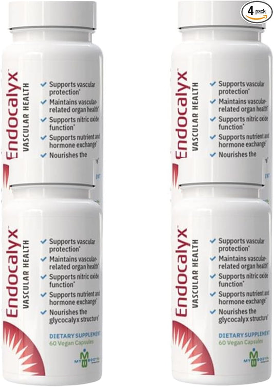 Endocalyx Supplement - Endothelial Glycocalyx Support 60 Capsules - Vascular & Microcirculation Health - Clinically-Studied - Patented - Supports Nitric Oxide Functions