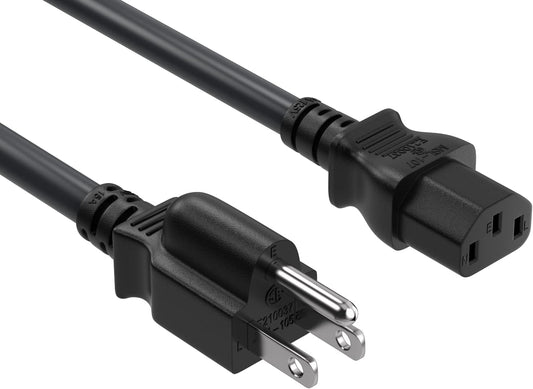 Cable Leader 1.5ft 18 IEC320 C13 5-15P, AWG Universal Power Cord to NEMA Extension Power Cord, Compatible