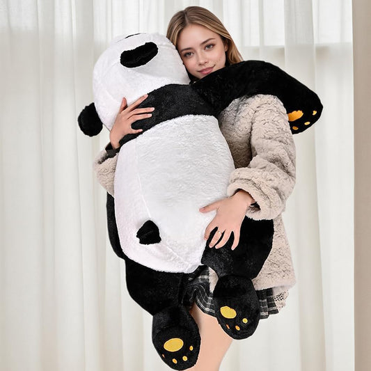 Labauxite Cute Panda Bear Pillow Large Panda Stuffed Animal Plush Toy Soft Hugging Body Pillow for Adults Kids Boys Girls Birthday Gift (47.2 in)