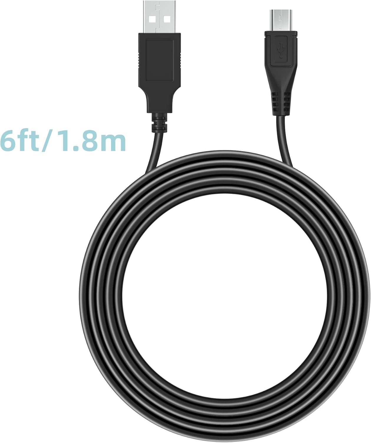 (6FT) Headset S4 4 USB PC/DC Power Charger Cable Cord Lead for BlueAnt Bluetooth S