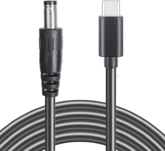 5Ft 12V 3A 5.5x2.5mm 20V USB C to Webcamera Power Cable, DC Adapter USB C Cable Made for GPS, DVR, Webcamera, Speaker