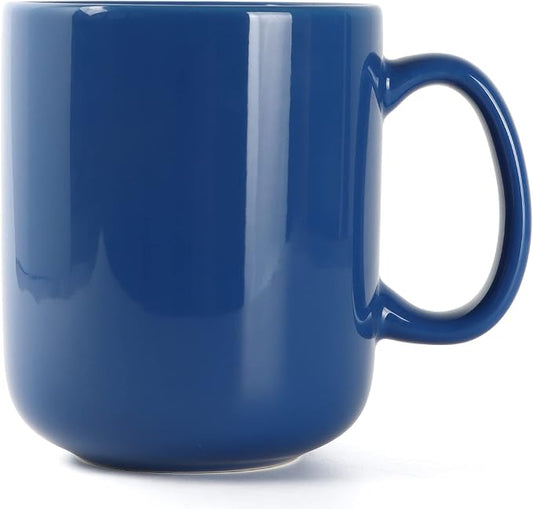 harebe 20 OZ Large Coffee Mug, Smooth Ceramic Tea Cup for Office and Home, Big Capacity with Handle, Blue