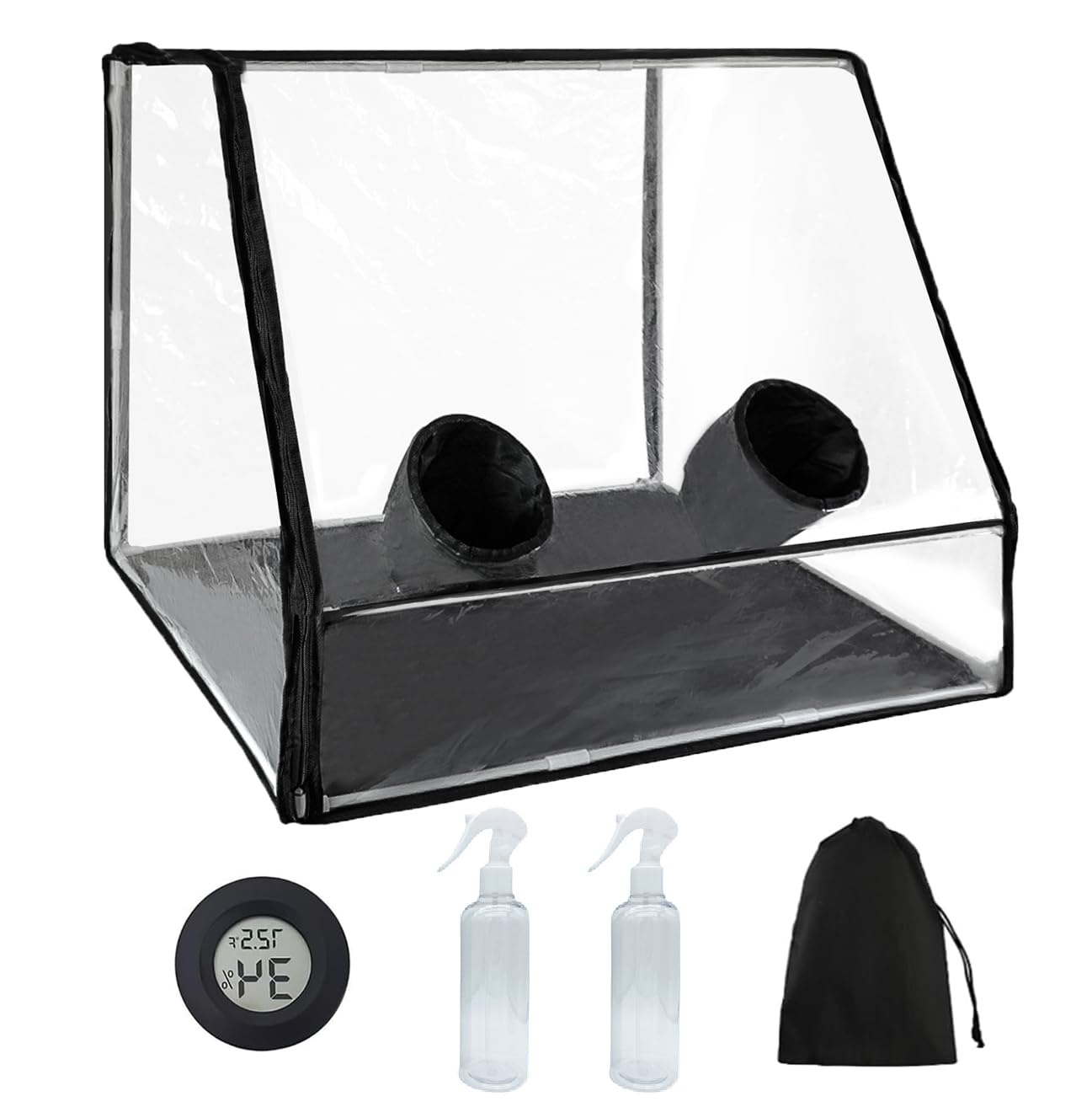 Large Still Air Box Mushroom Grow Tent 35.43x23.62x23.62 Mycology Fume Hood Propagation Stations Grow Kit for Monotub Mushroom Growing for Mushroom Grow Bags with Tilted Surface for Wider Observation