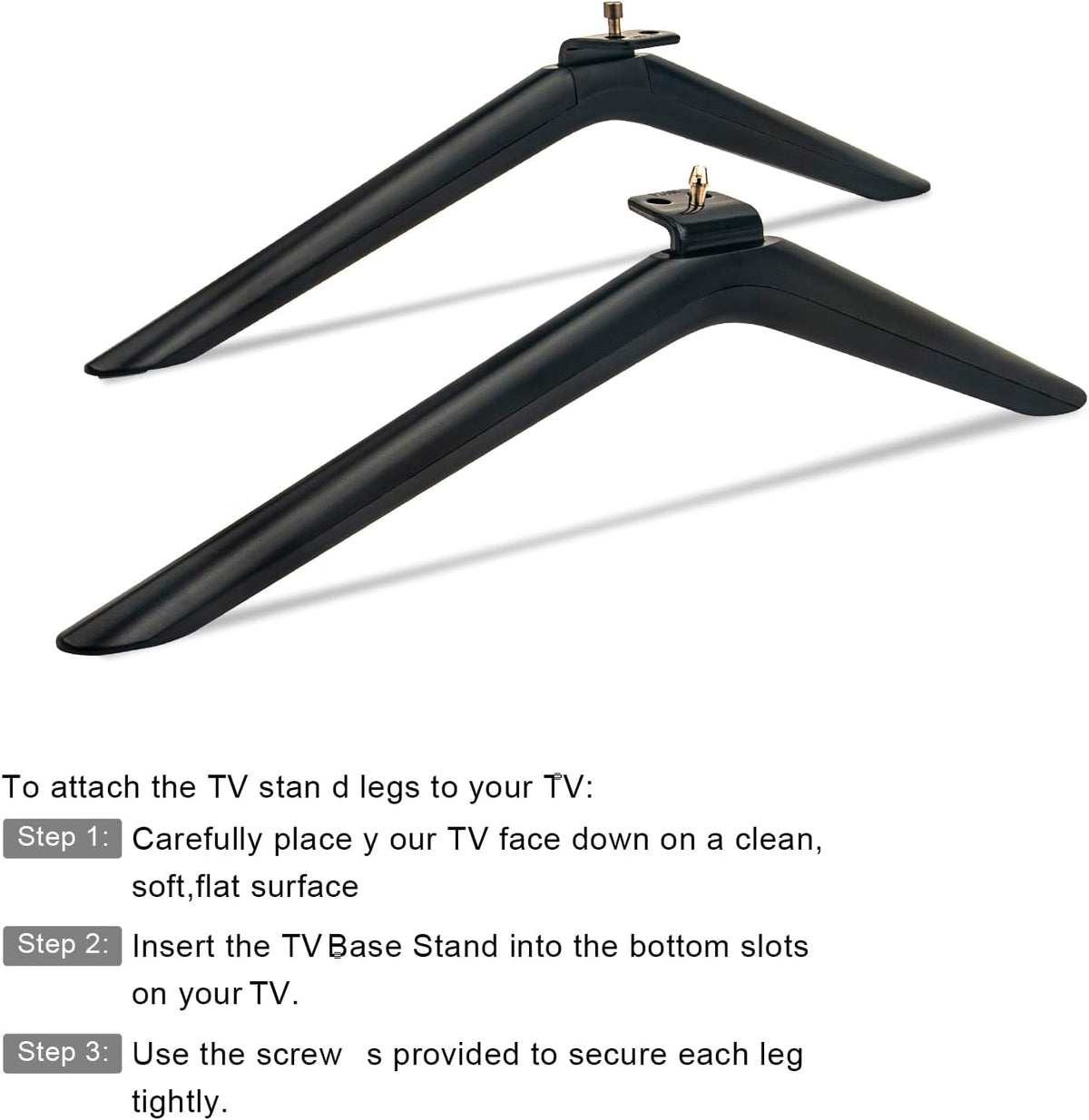 AIDITIYMI 1852-L 1852-R 75R6E3 75A53FUA HU75A6170FUWR 75 Inch 4K 2020 TV Base Stand, TV Stand Legs Replacement