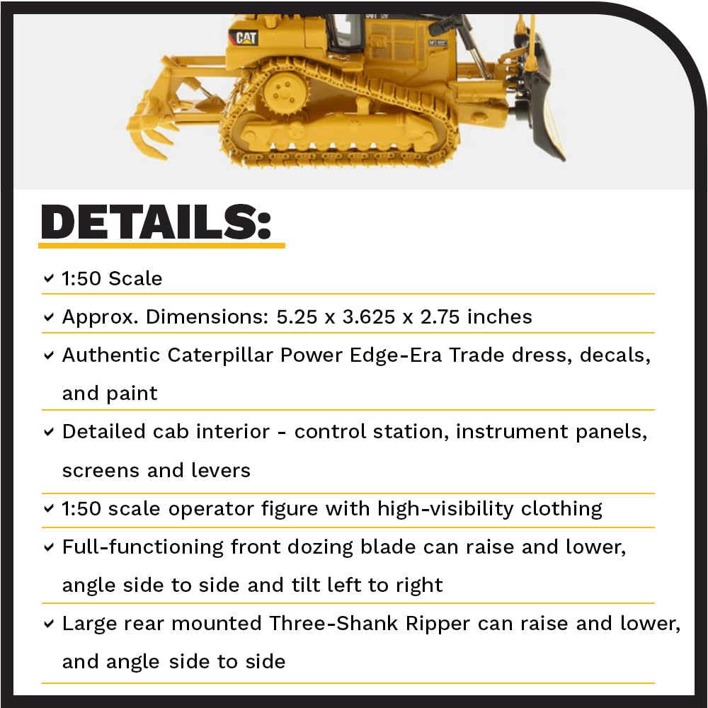 Diecast Masters Caterpillar D6T Xw Vpat Track Type Tractor High Line Series Vehicle
